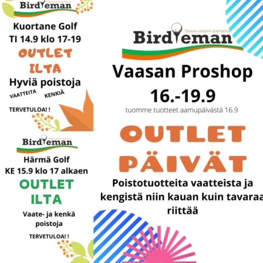 Outlet myynnistä syksyn löytöjä halavalla