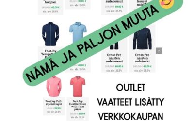OUTLET valikoimaa laajennettu