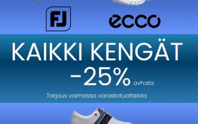 25%:n kenkäale ja kanta-asiakkaille vielä lisäalennus