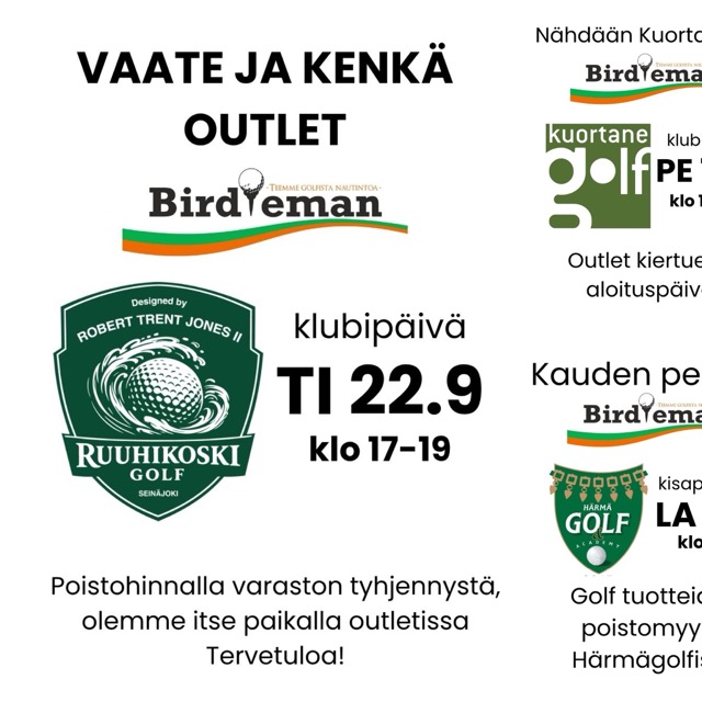 OUTLET päivät lähikentillä